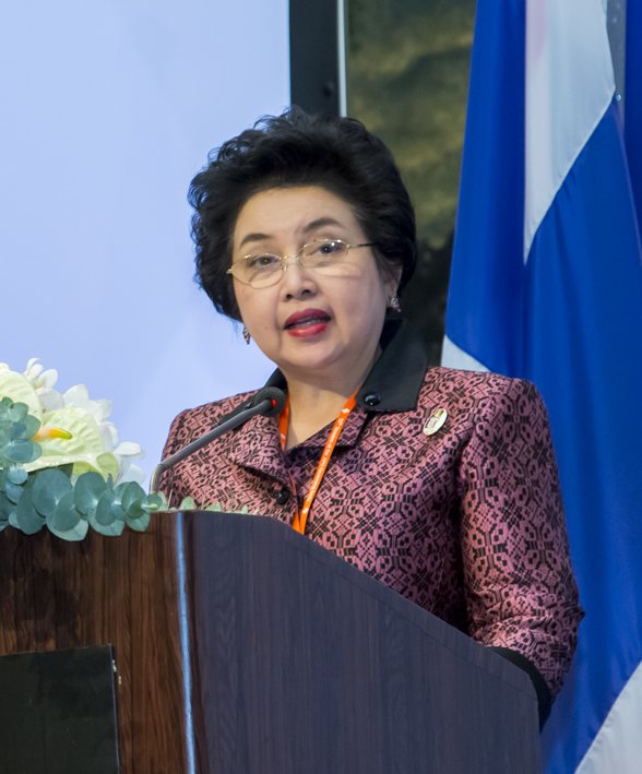 APO Director for Thailand Dr. Atchaka delivering the welcome remarks.