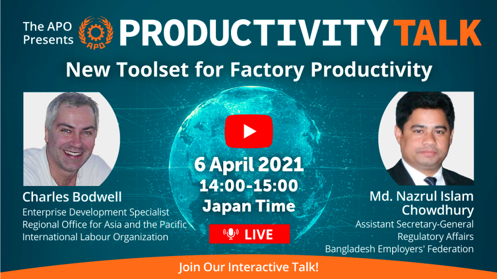 The APO Presents Productivity Talk on New Toolset for Factory Productivity on 6 April 2021