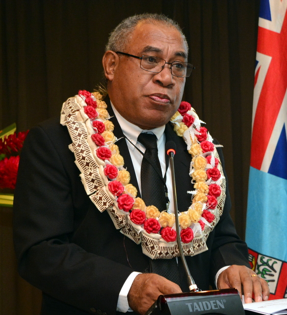 NTPC Acting Director Peni Taoi addressing the inaugural session of the Training Course on BE for Senior Assessors in Nadi, Fiji.