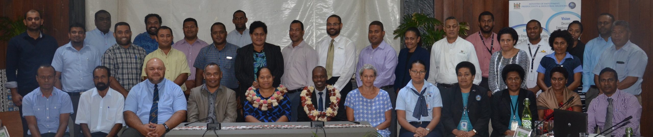 Group photo o the Labour Market Information system (LMIS) Workshop Participants at De Vos on the Park today