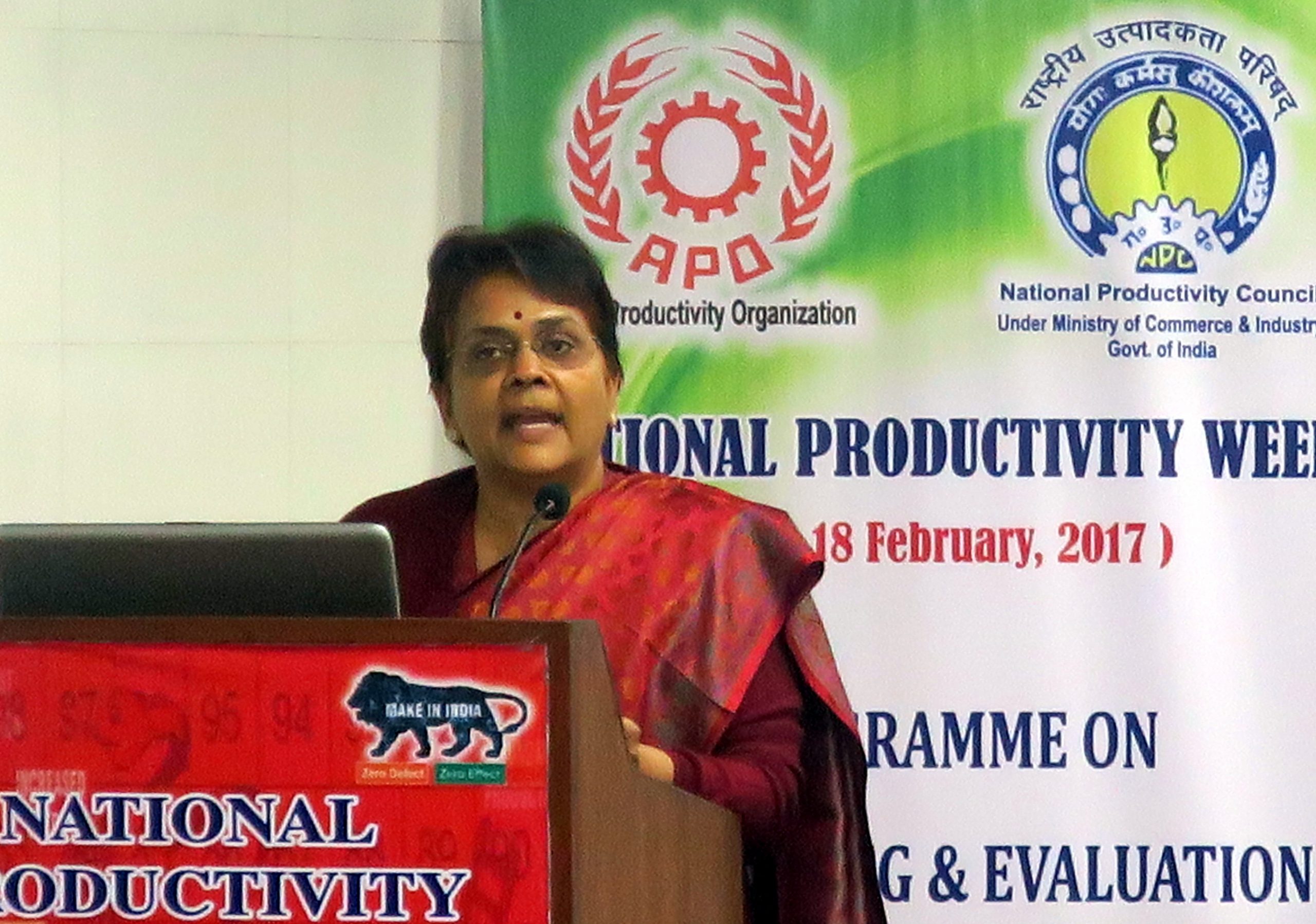 Kalpana Awasthi, Director General, NPC, delivering welcome remarks.