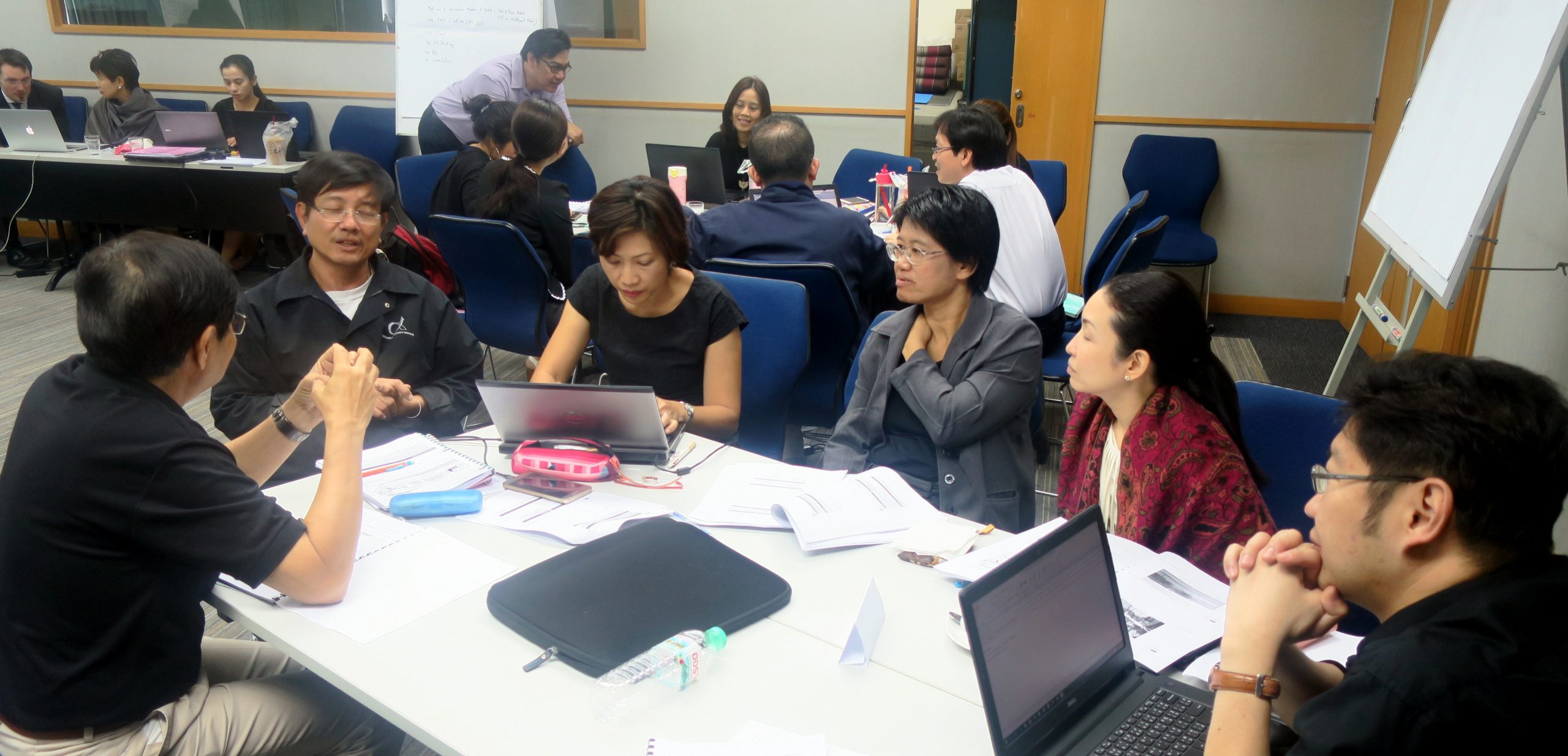 Participants conducting a readiness assessment to determine when the Thai economy can embrace Industry 4.0.
