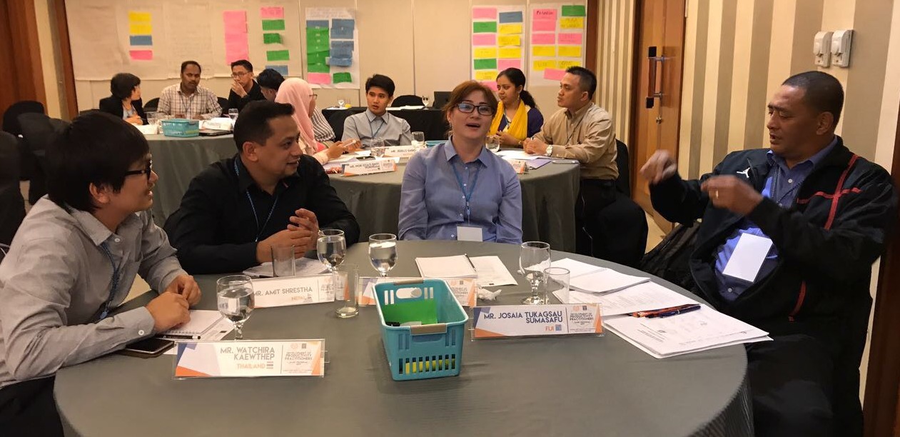 Participants in the group work session during the Development of Productivity Practitioners (DPP): Basic course.