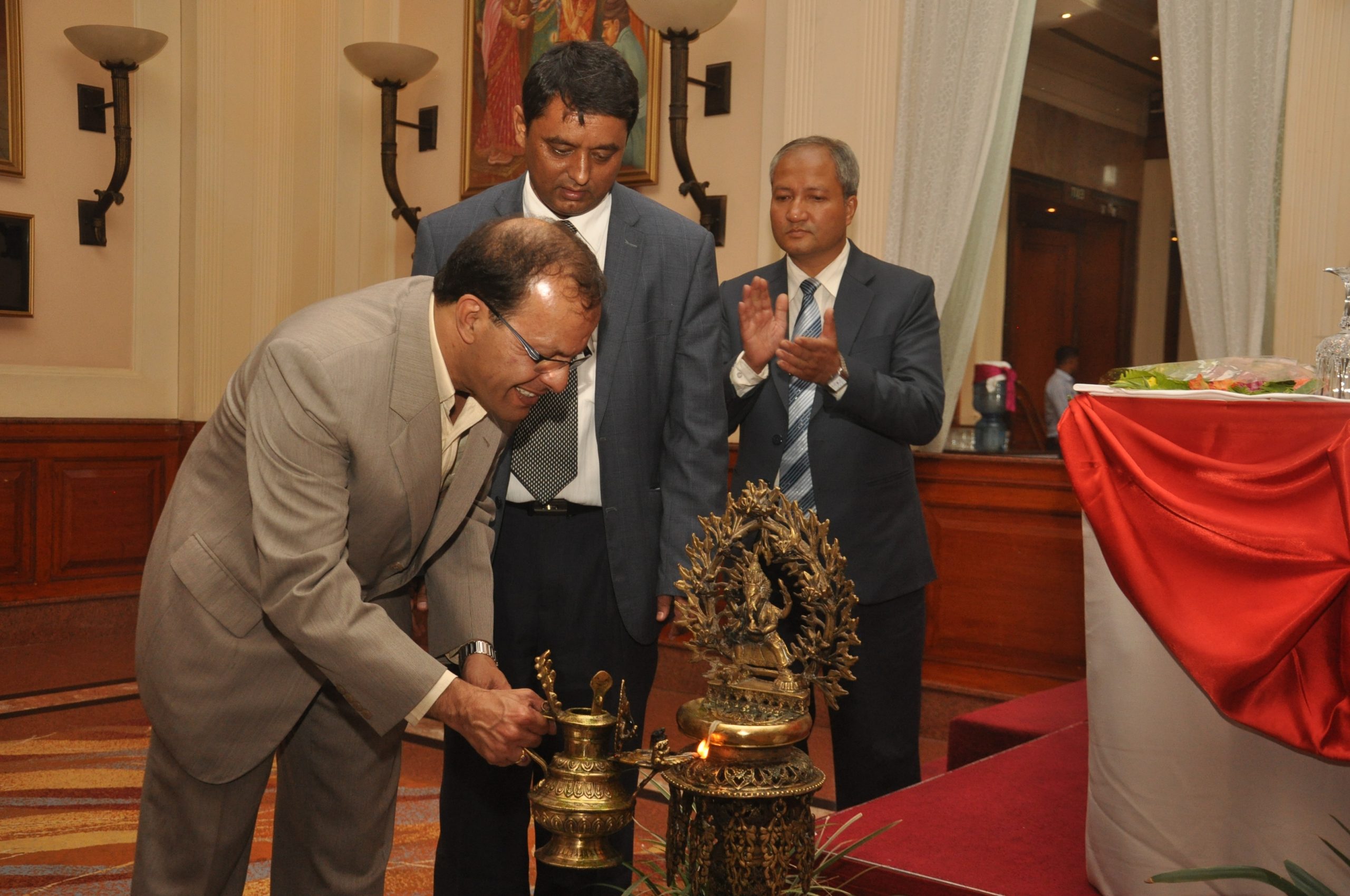 Minister for Information and Communications Dr. Rijal opening the ceremony.