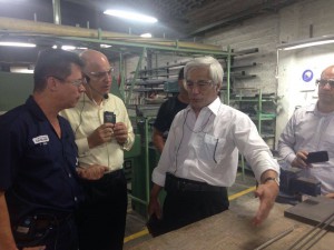 APO Secretary-General Amano visiting Industrias Ovelma to understand the Enplanta Program aimed at SME development conducted by the Centro de Ciencia y Tecnología de Antioquia supported by the Colombian government.