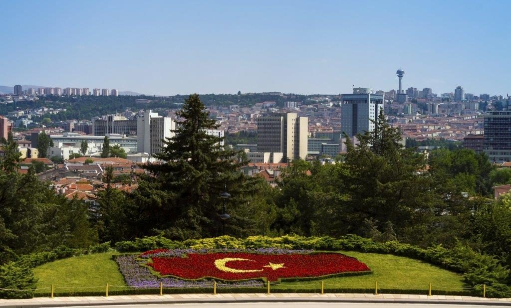 View from Mausoleum of Ataturk, Ankara, Turkey