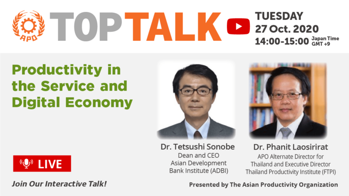 The APO Presents Productivity Talk on 27 October 2020