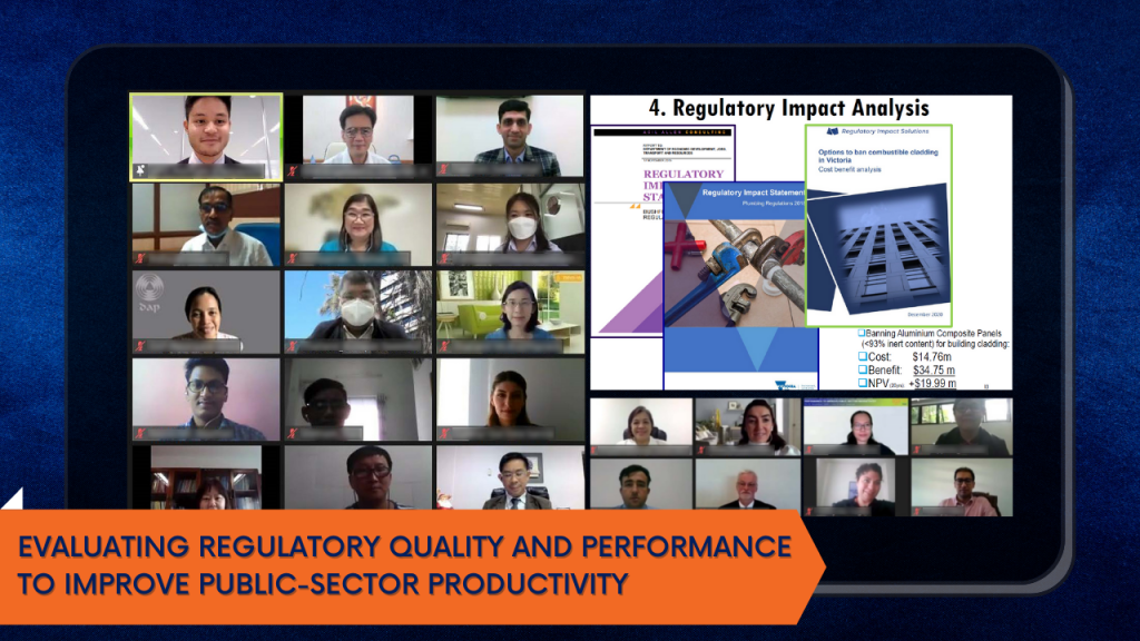 workshop on Evaluating Regulatory Quality and Performance 