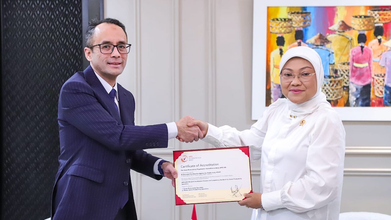 Indonesia Professional Certification Authority for Productivity receives APO accreditation