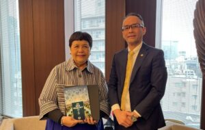 APO Secretary-General Dr. Indra Pradana Singawinata pays a courtesy call on Ambassador of the Republic of Indonesia to Japan H.E. Dr. Nurmala Kartini Pandjaitan Sjahrir