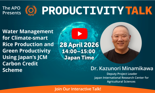 Water Management for Climate-smart Rice Production and Green Productivity Using Japan’s JCM Carbon Credit Scheme